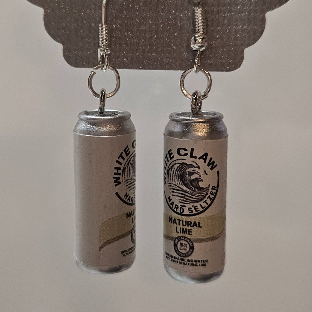 White Claw Natural Lime dangle earrings